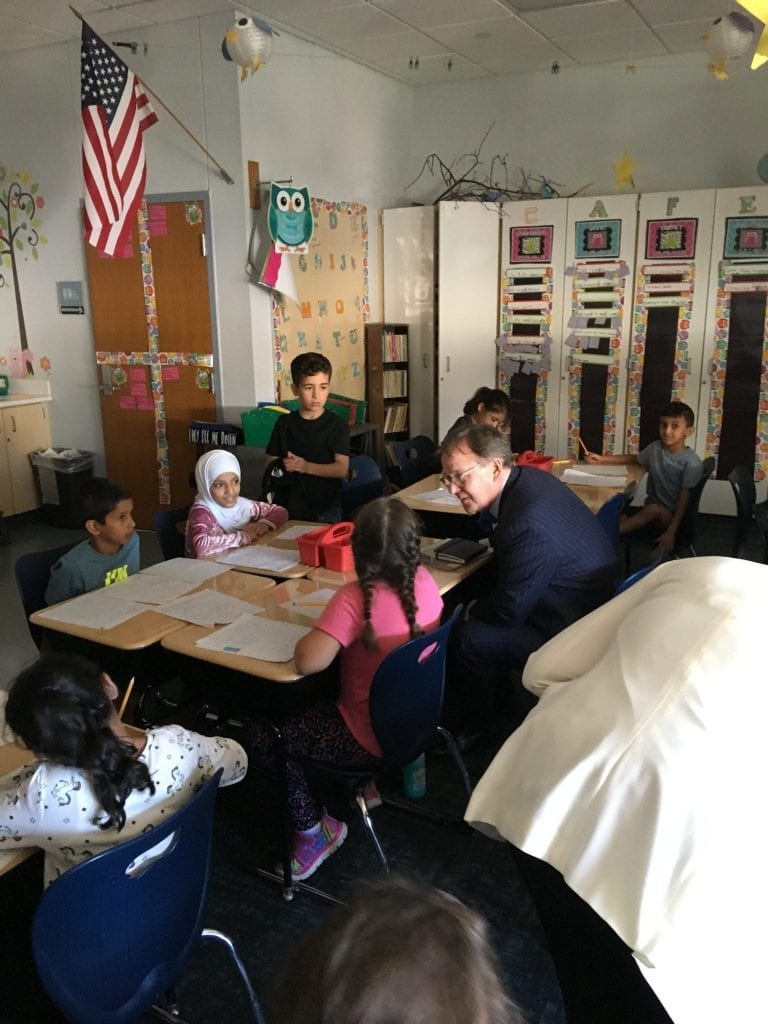 Dr. Reeves Visits Geer Park Elementary School